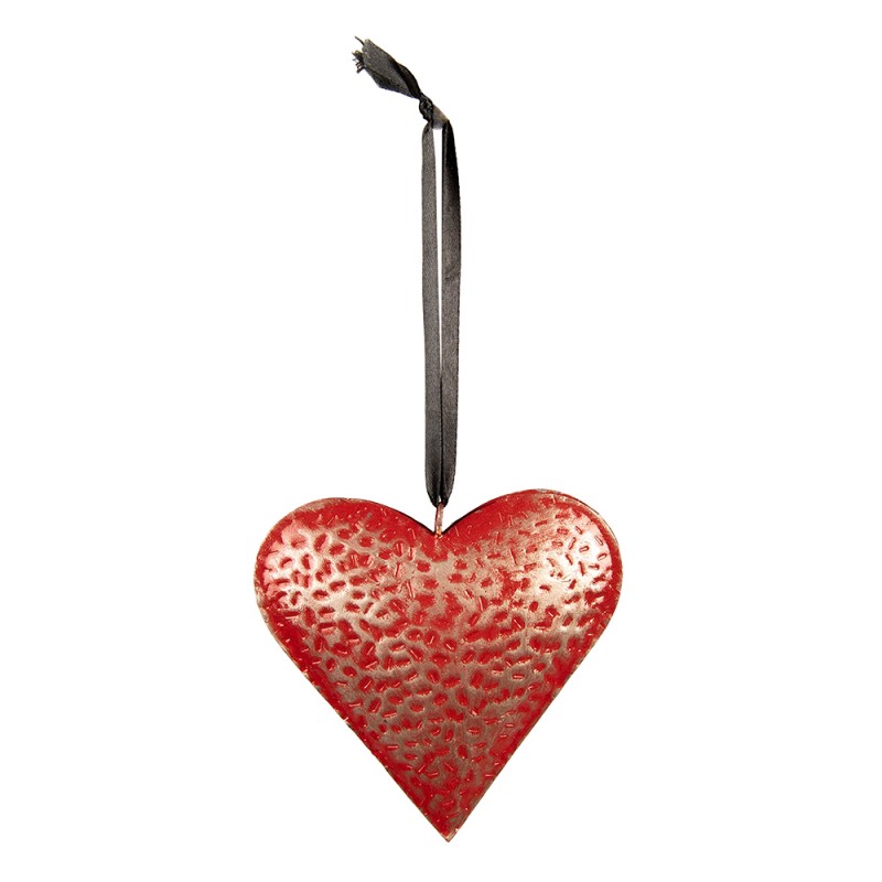 Decoratie Hanger 20x20 cm Rood IJzer Woondecoratie - productfoto Noby's Kadoshop
