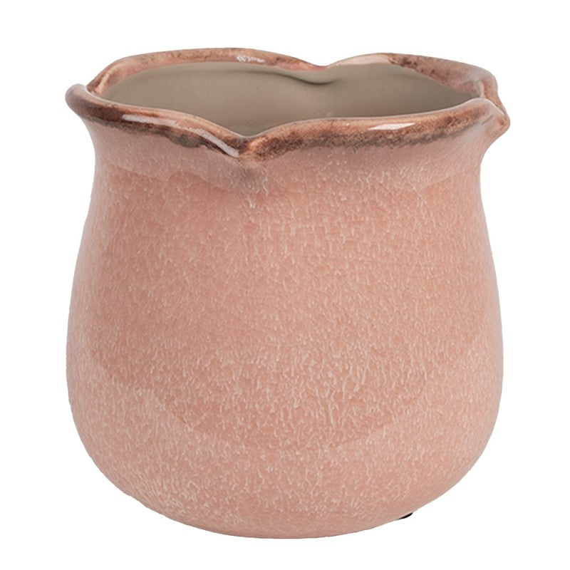 Bloempot Binnen Ø 16x15 cm Roze Keramiek Plantenpot - productfoto Noby's Kadoshop