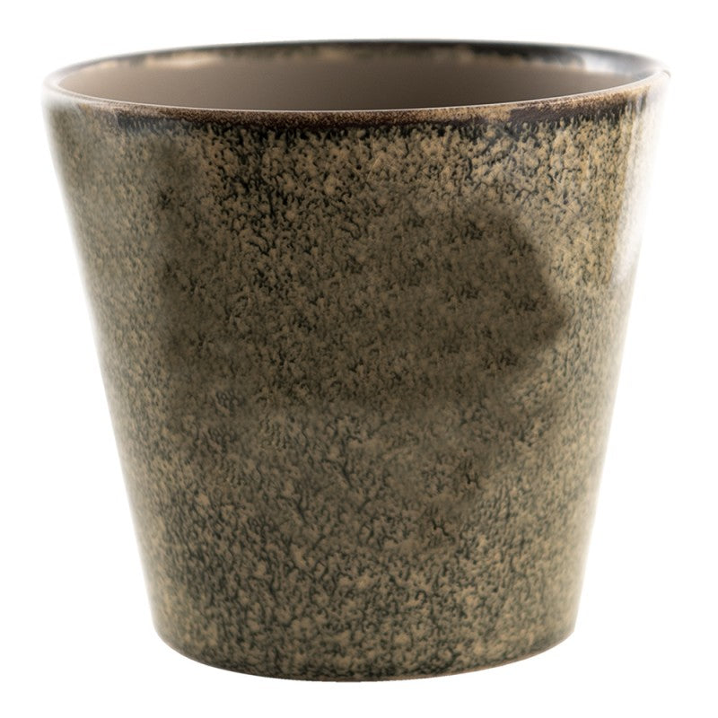 Bloempot Ø 17x16 cm Groen Keramiek Bloempot Binnen - productfoto Noby's Kadoshop