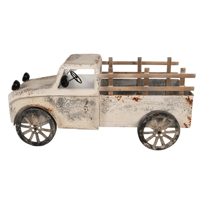 Decoratie Beeld Auto 122x51x57 cm Beige Metaal - productfoto Noby's Kadoshop
