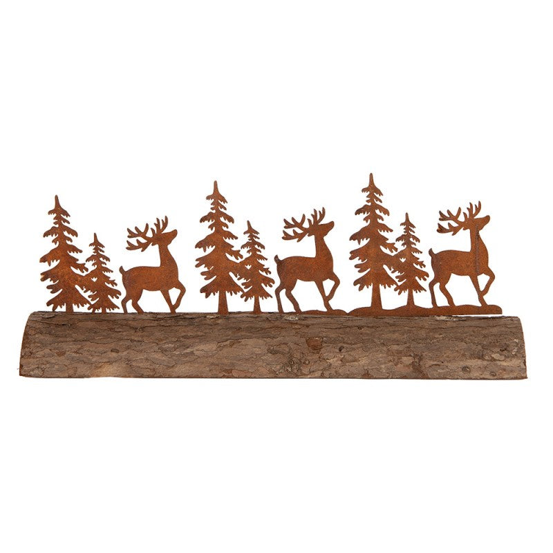 Decoratie Beeld Dieren 25x5x6 cm Bruin Metaal Woondecoratie - productfoto Noby's Kadoshop