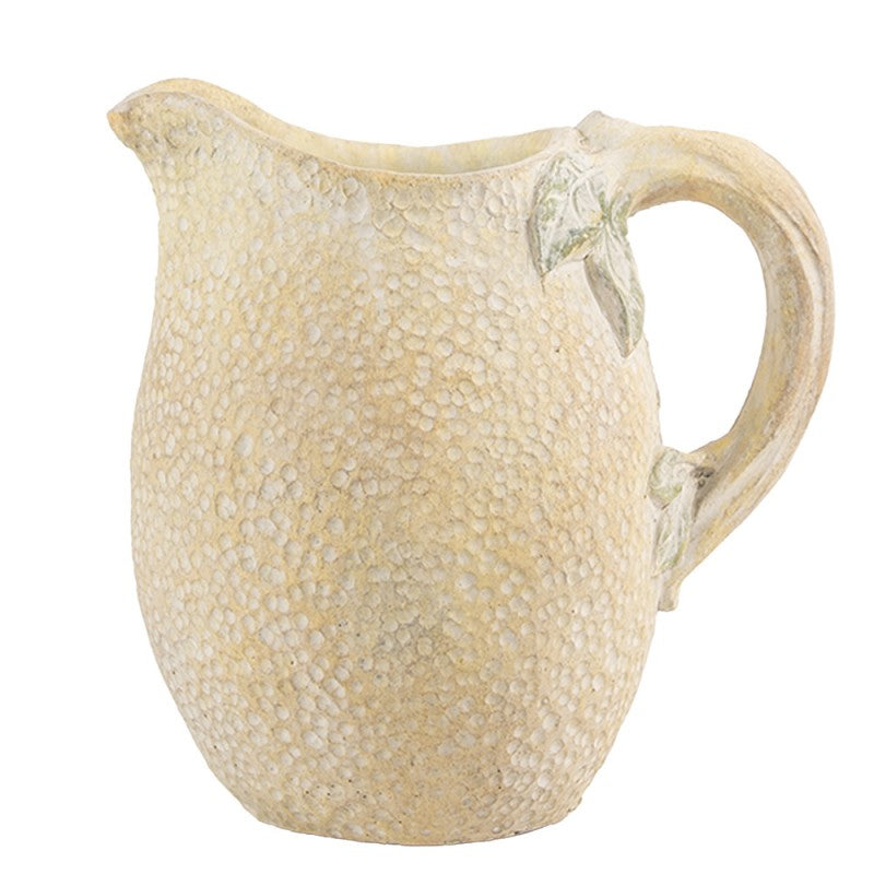 Decoratie Kan 20x15x20 cm Geel Groen Steen - productfoto Noby's Kadoshop