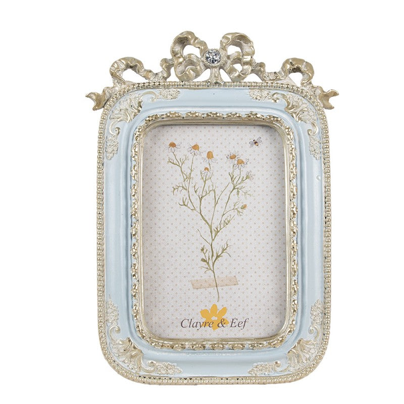 Fotolijst 10x15 cm Blauw Polyresin Fotokader - productfoto Noby's Kadoshop