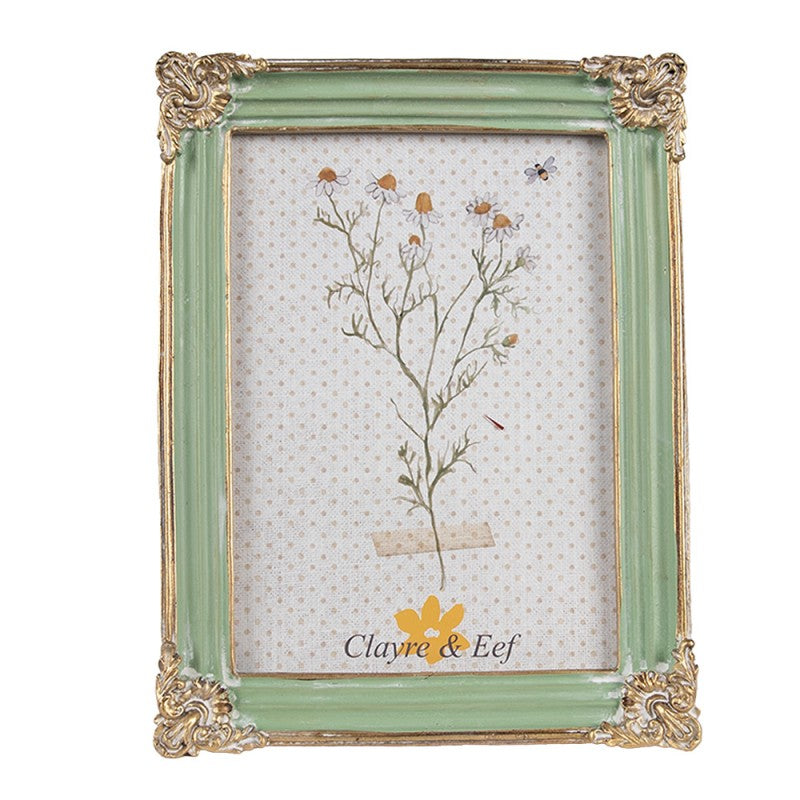 Fotolijst 13x18 cm Groen Polyresin Fotokader - productfoto Noby's Kadoshop
