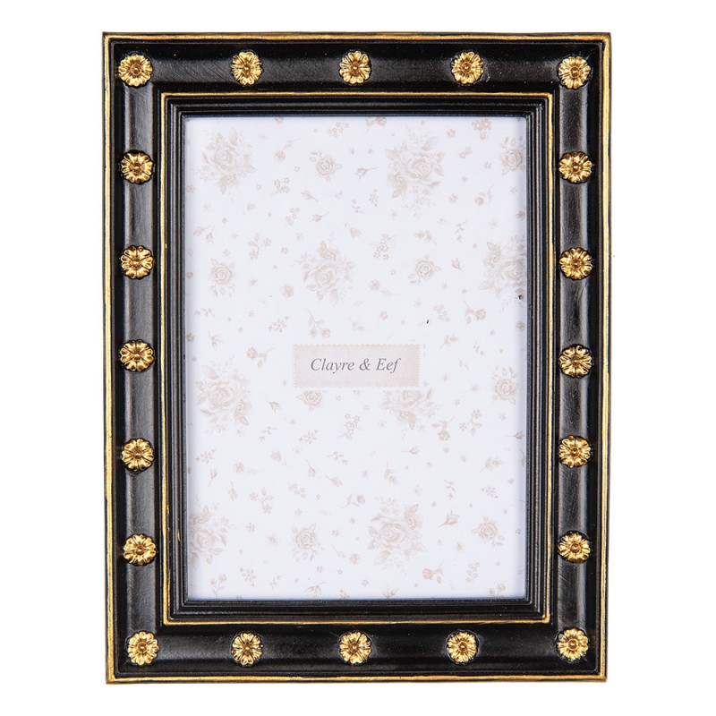 Fotolijst 13x18 cm Zwart Goudkleurig Kunststof - productfoto Noby's Kadoshop