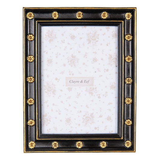 Fotolijst 13x18 cm Zwart Goudkleurig Kunststof - productfoto Noby's Kadoshop