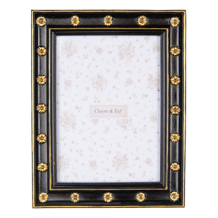 Fotolijst 13x18 cm Zwart Goudkleurig Kunststof - productfoto Noby's Kadoshop