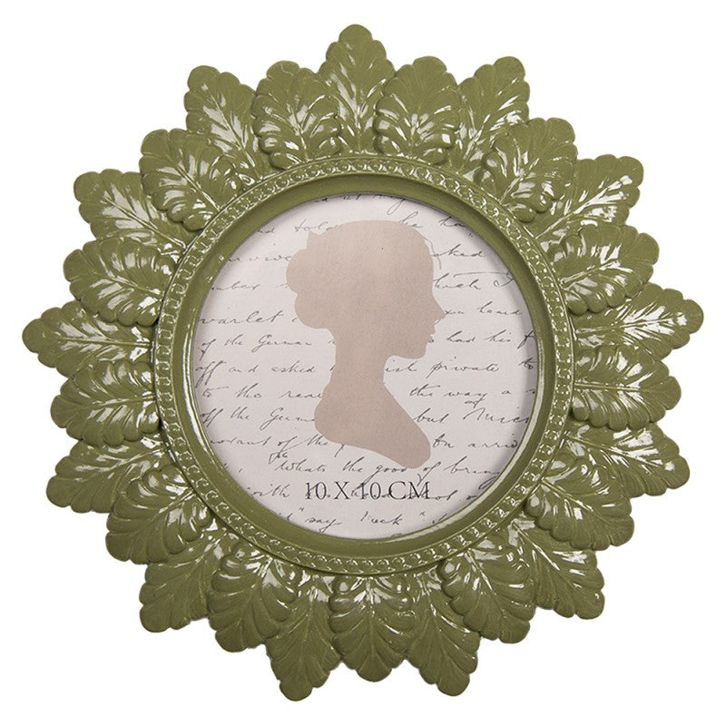 Fotolijst Ø 10 cm Groen Kunststof - productfoto Noby's Kadoshop