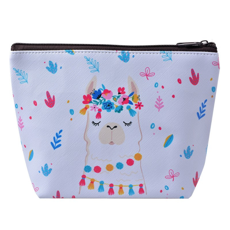 Toilettas Dames 22x15 cm Wit Polyester lama
