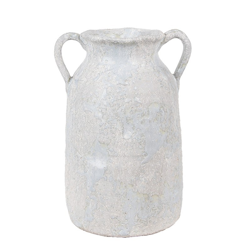 Vaas 15x12x20 cm Grijs Terracotta Decoratie Vaas - productfoto Noby's Kadoshop