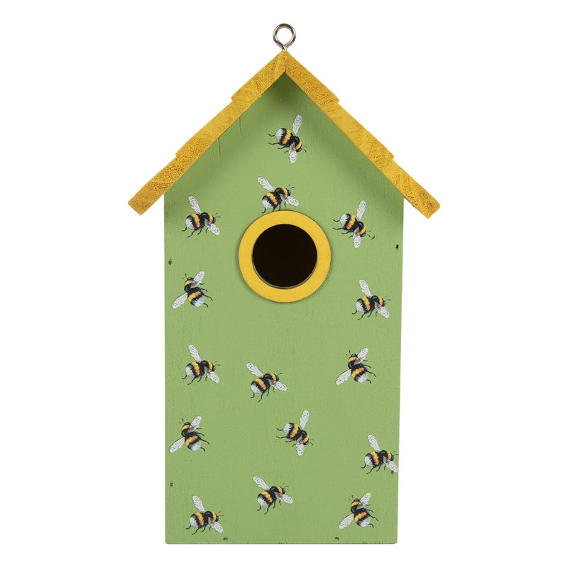 Vogelhuis 15x10x22 cm Groen Hout - productfoto Noby's Kadoshop