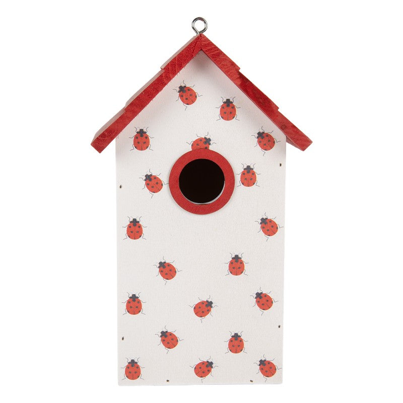 Vogelhuis 15x10x22 cm Wit Hout - productfoto Noby's Kadoshop