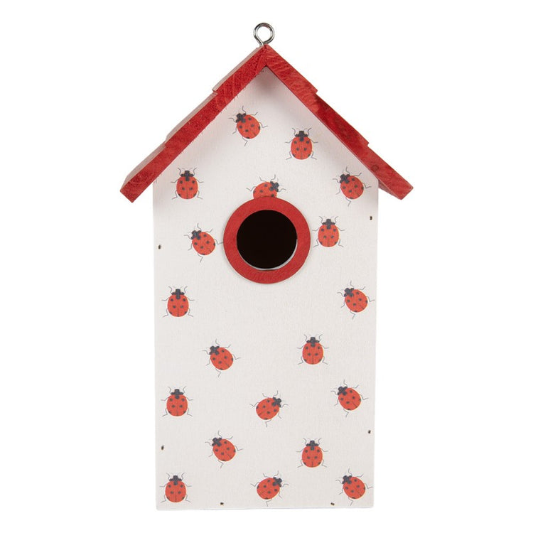 Vogelhuis 15x10x22 cm Wit Hout - productfoto Noby's Kadoshop