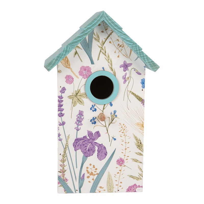 Vogelhuis 15x10x22 cm Wit Hout - productfoto Noby's Kadoshop