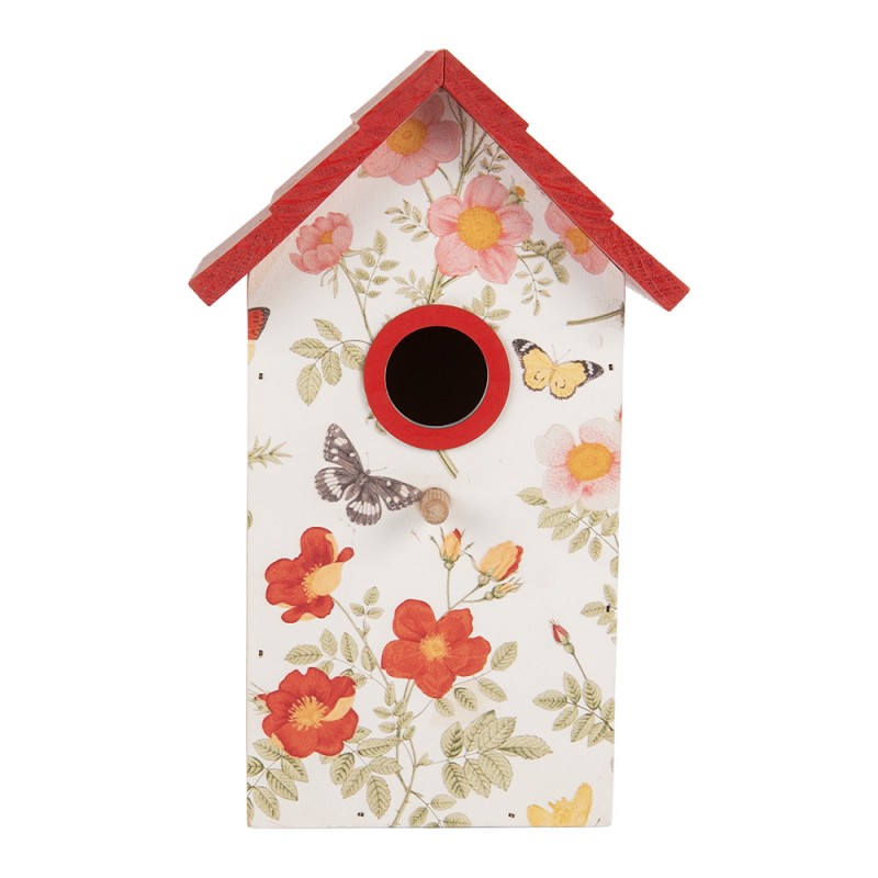 Vogelhuis 15x10x22 cm Wit Hout - productfoto Noby's Kadoshop