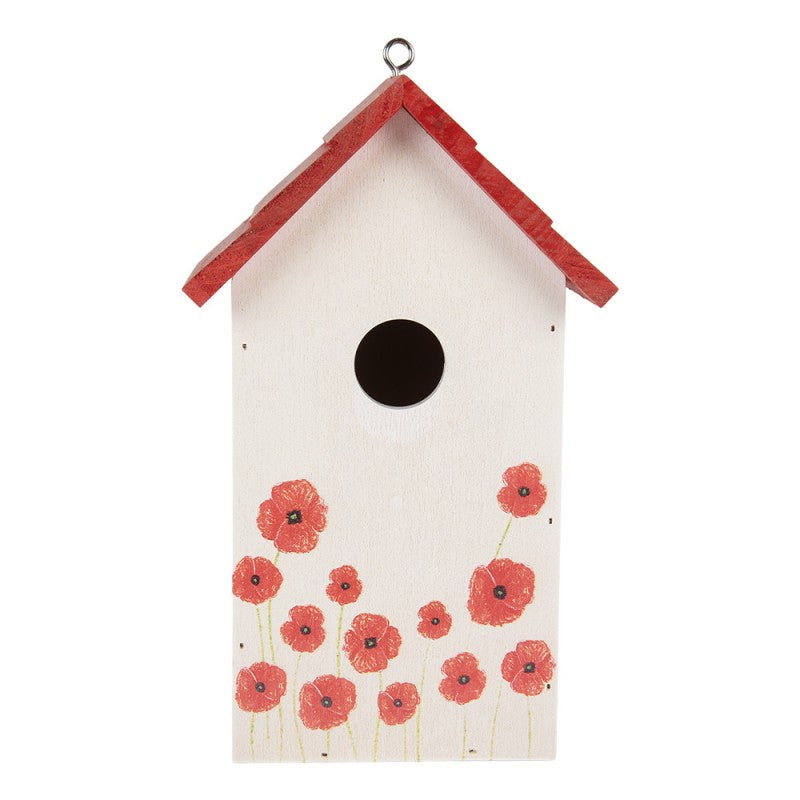 Vogelhuis 15x10x22 cm Wit Hout - productfoto Noby's Kadoshop